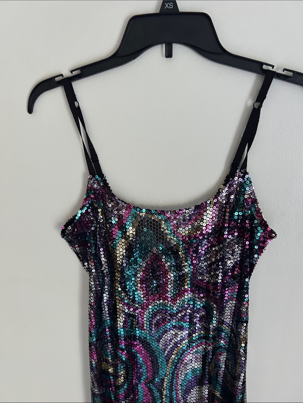 Intimately by Free People Iridescent Sequin Slip Mini Dress in Purple & Teal - Picture 6 of 11